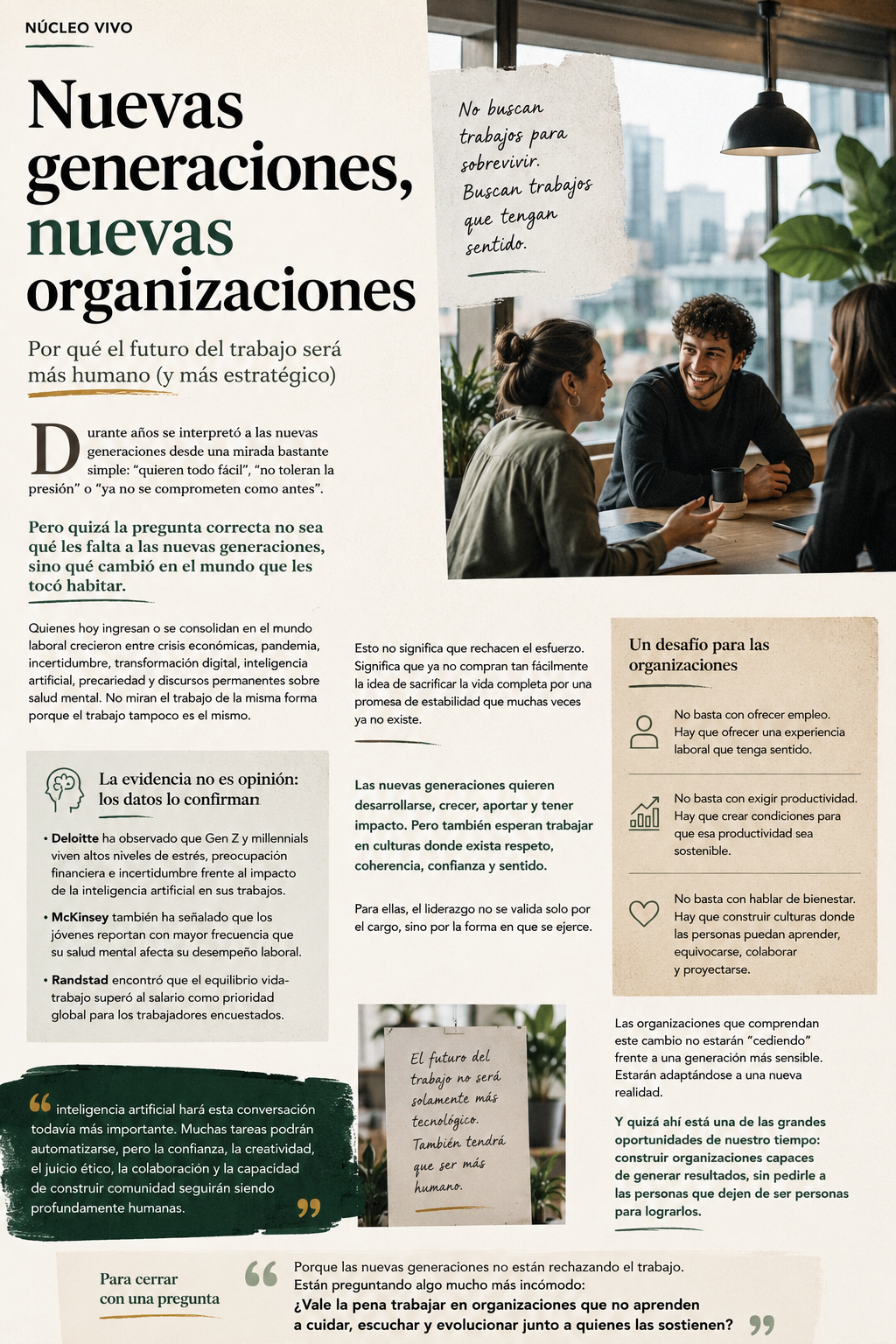 Portada editorial Nuevas generaciones, nuevas organizaciones
