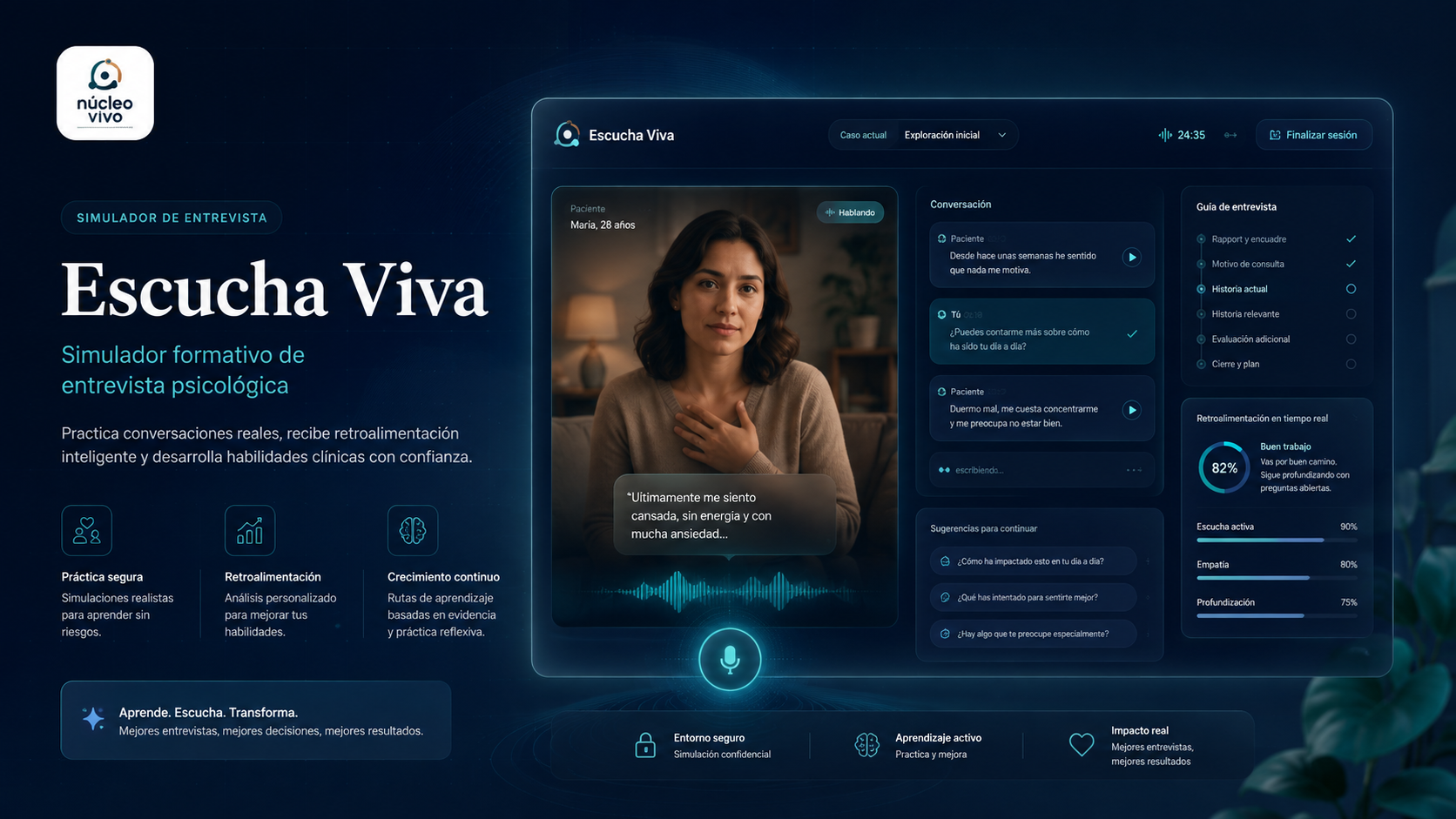 Presentación oficial de Escucha Viva